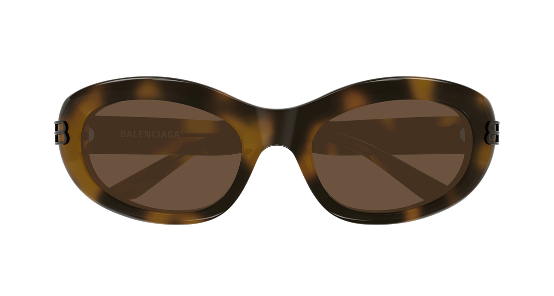 Gafas de sol balenciaga bb0431s 006 havana round/oval/panthos femenino talla 57mm - Vista de detalle