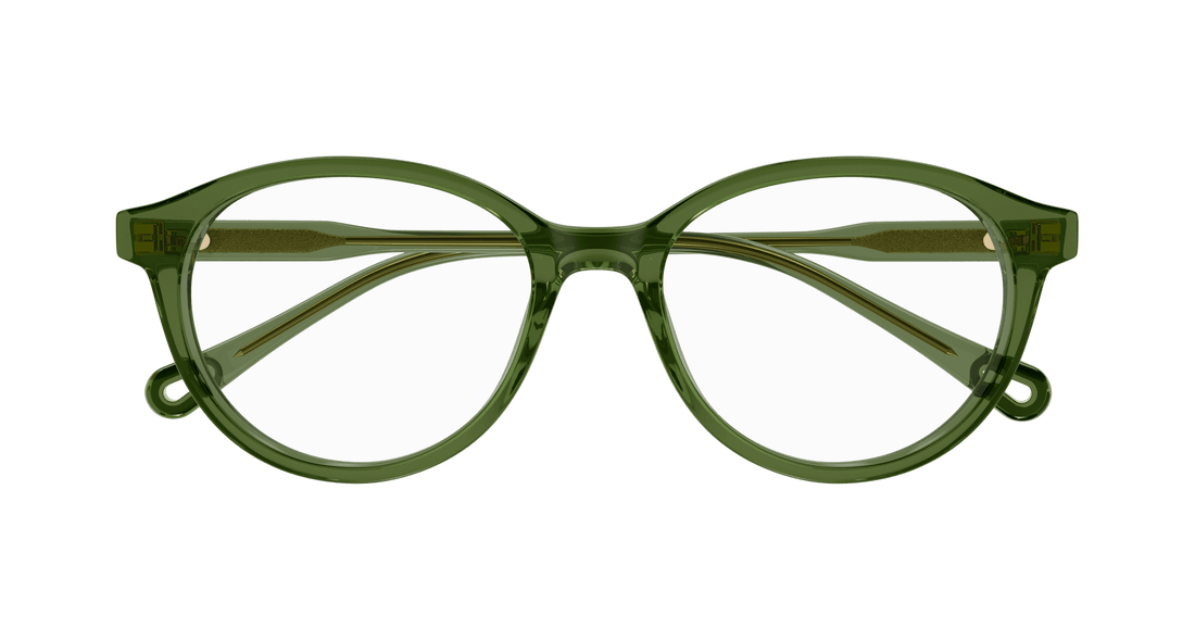 Prescription glasses chloé ch0316oa 003 verde round femenino size 52mm - Detailed view