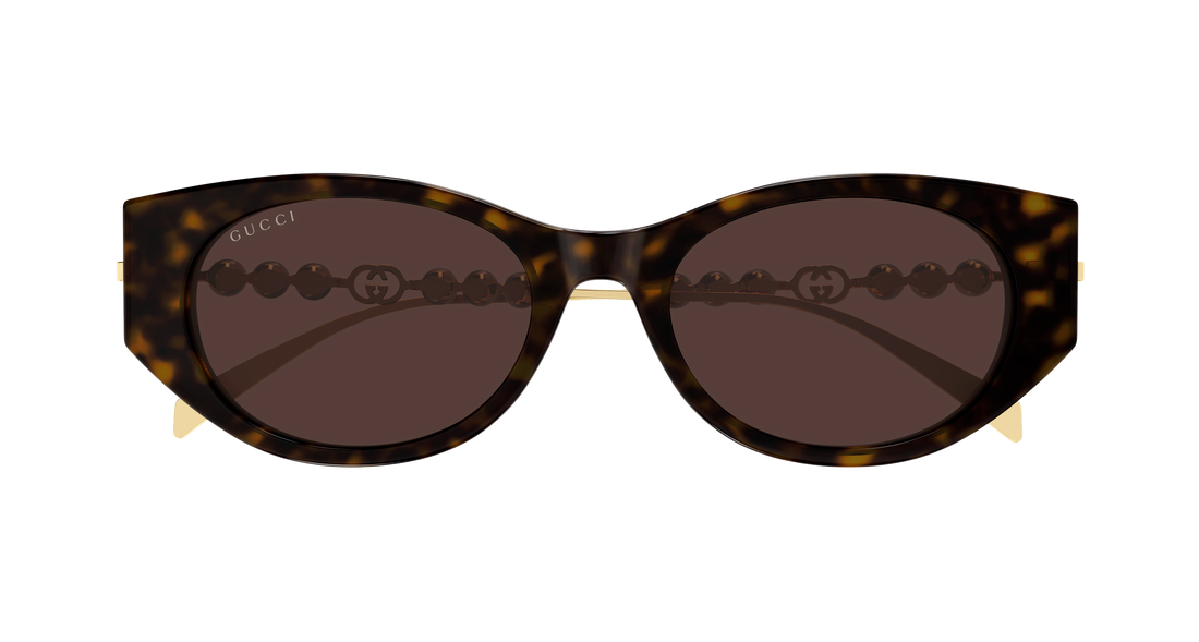 Occhiali da sole gucci gg1970sa 003 havana cat eye femenino taglia 54mm - Vista dettagliata