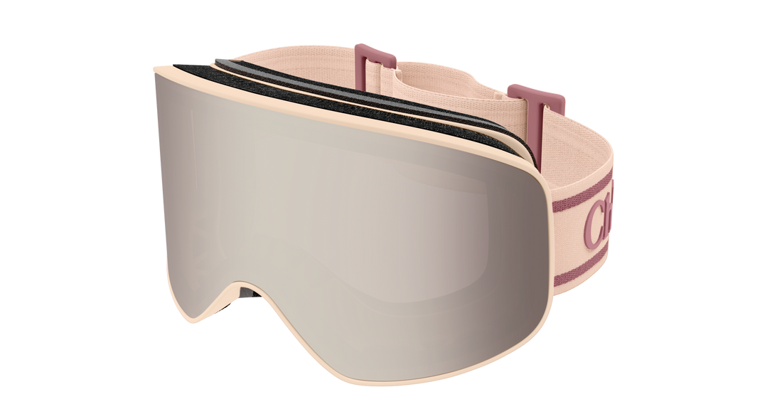 Gafas de sol chloé ch0072s 008 rosa mask femenino talla 99mm - Vista principal