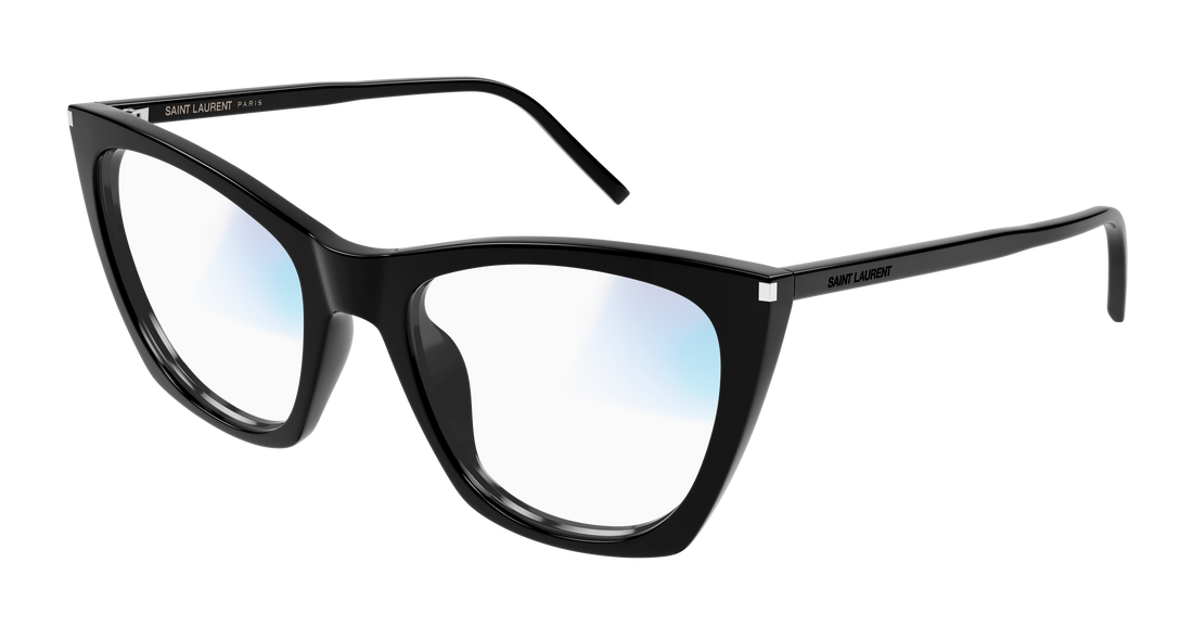 Occhiali da sole saint laurent sl 214 kate thin 006 negro cat eye femenino taglia 55mm - Vista principale