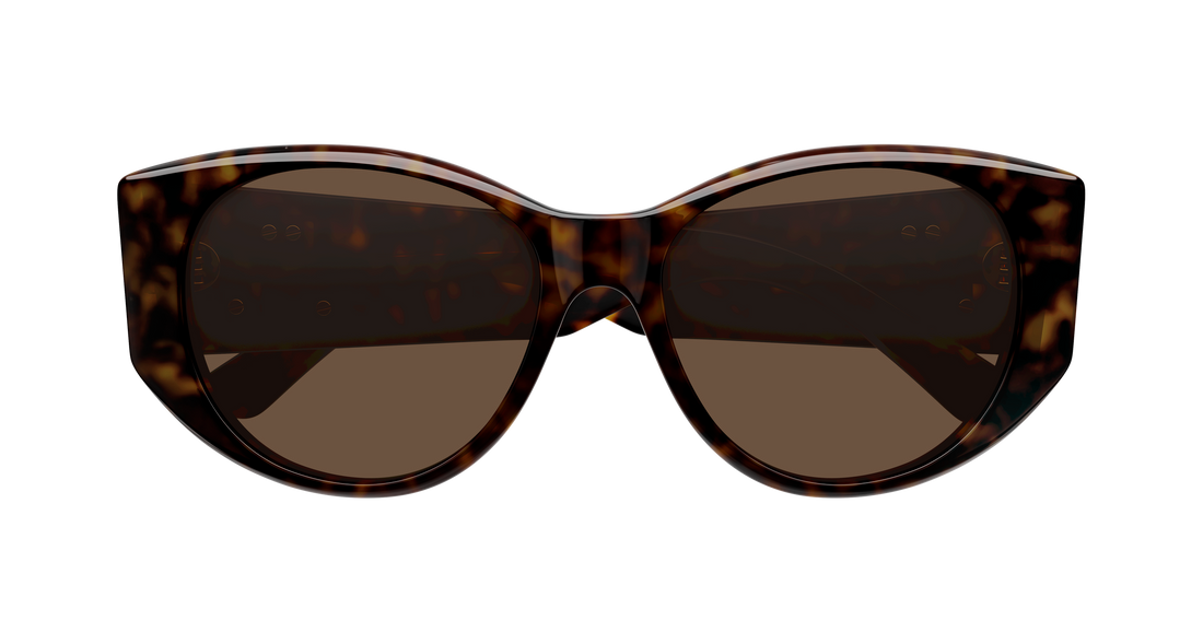 Gafas de sol balenciaga bb0455s 002 havana geometric femenino talla 55mm - Vista de detalle