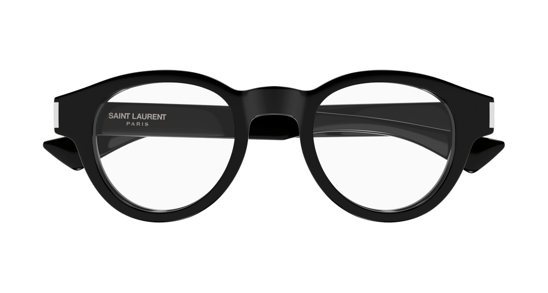 Brillen saint laurent sl 792 001 negro round unisex größe 46mm - Detailansicht
