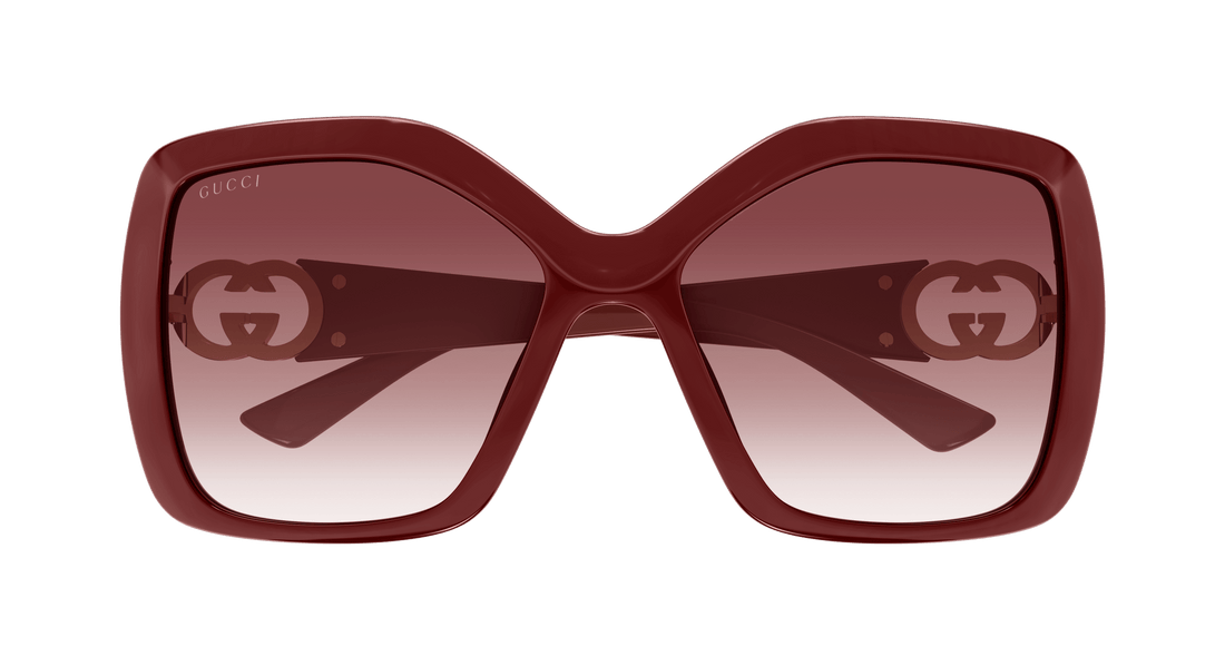 Gafas de sol gucci gg2015s 002 burdeos rectangular / squared femenino talla 59mm - Vista de detalle