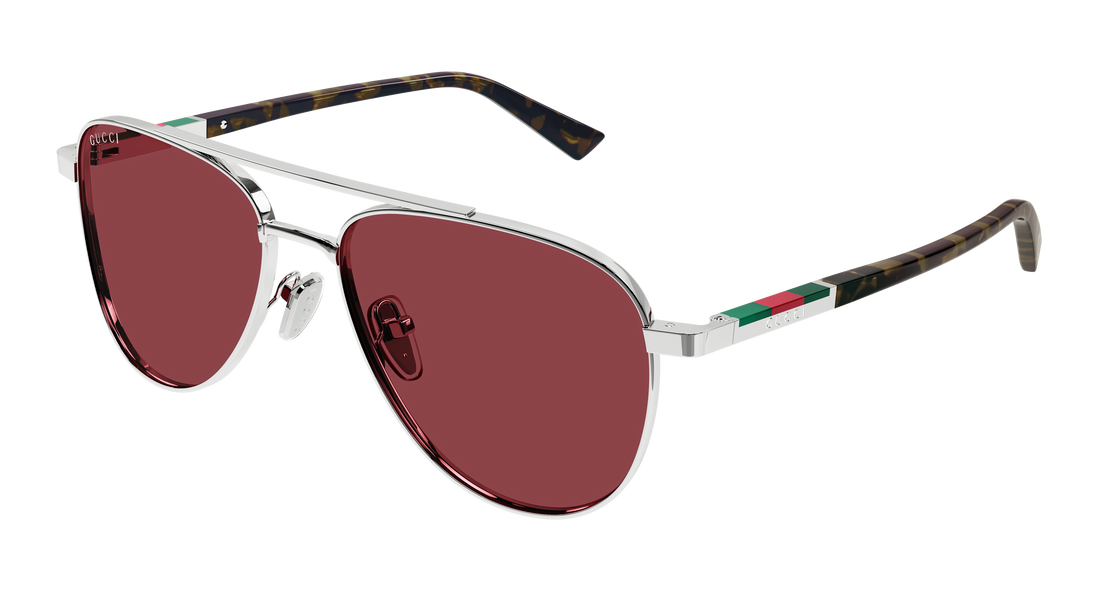 Occhiali da sole gucci gg1962s 003 plateado pilot/navigator masculino taglia 56mm - Vista principale