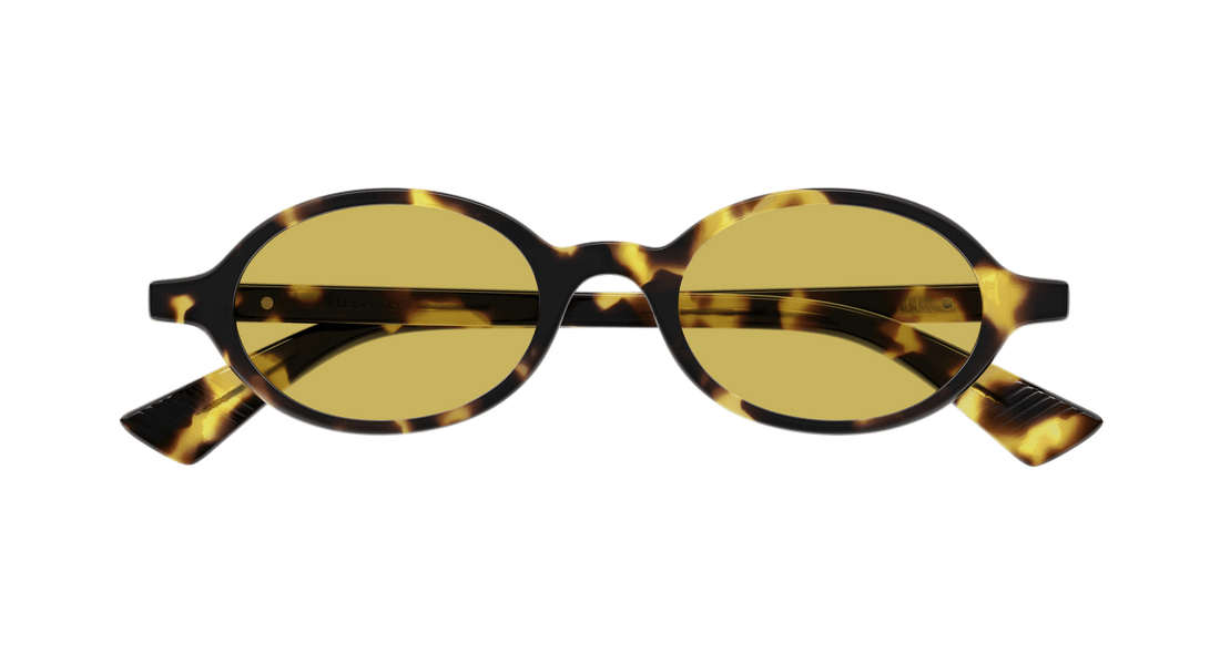 Occhiali da sole bottega veneta bv1388s 002 havana round unisex taglia 47mm - Vista dettagliata