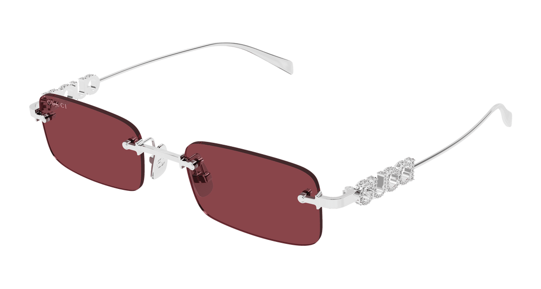Sonnenbrillen gucci gg1808s 004 plateado square masculino größe 52mm - Hauptansicht