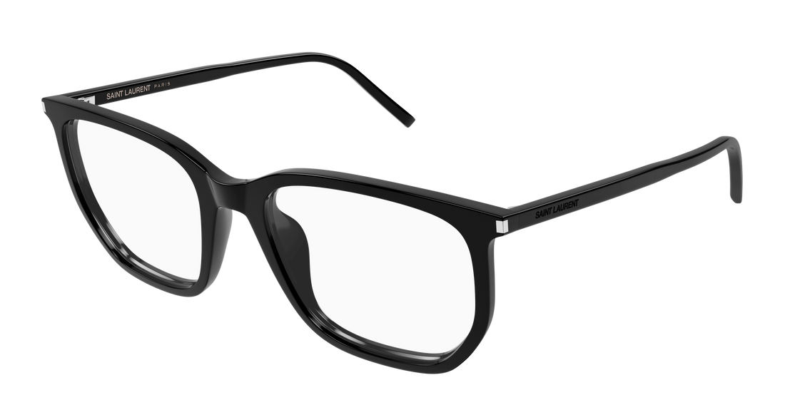 Prescription glasses saint laurent sl 802 001 negro geometric unisex size 55mm - Main view