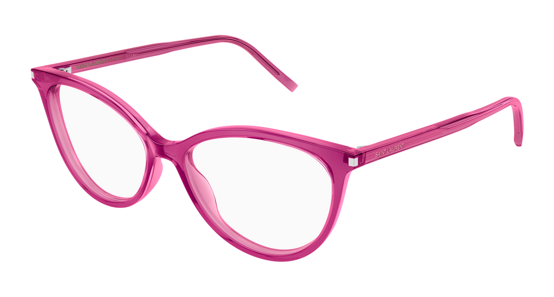 Brillen saint laurent sl 261 010 rosa cat eye femenino größe 53mm - Hauptansicht