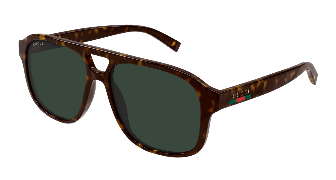 Sunglasses gucci gg1856s 002 havana pilot masculino size 57mm - Main view