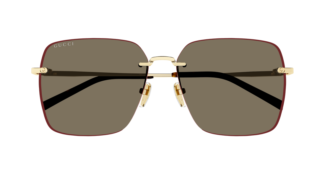 Occhiali da sole gucci gg1955sa 002 dorado rectangular / squared femenino taglia 60mm - Vista dettagliata