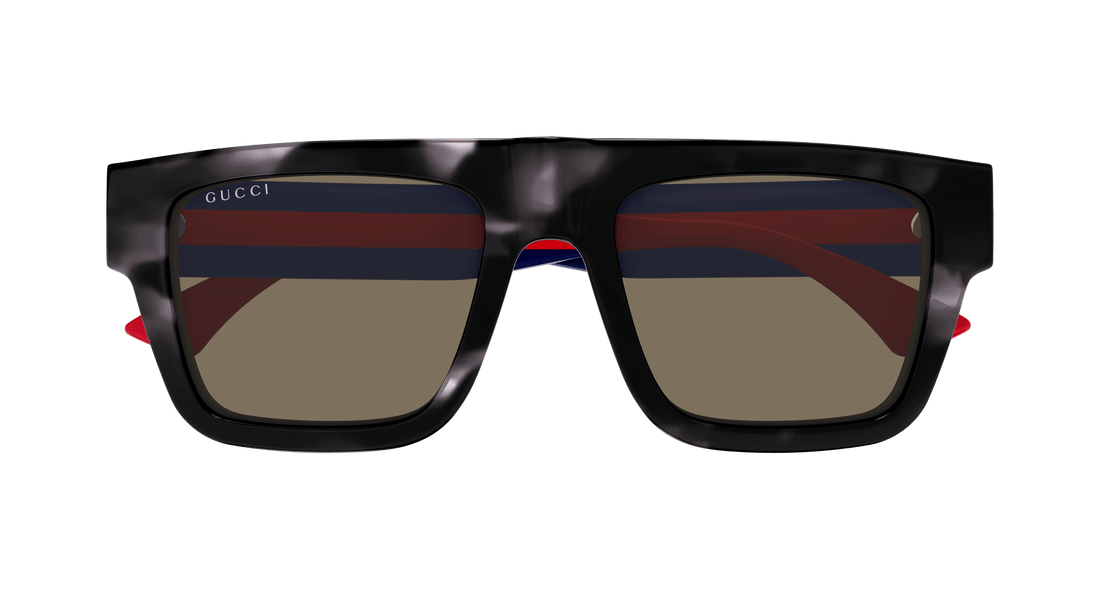 Occhiali da sole gucci gg1868s 004 havana square masculino taglia 53mm - Vista dettagliata