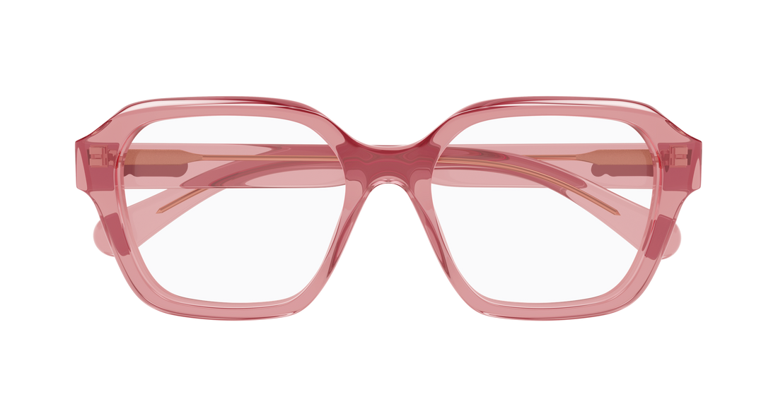 Prescription glasses chloé ch0272o 006 rosa rectangular / squared femenino size 53mm - Detailed view