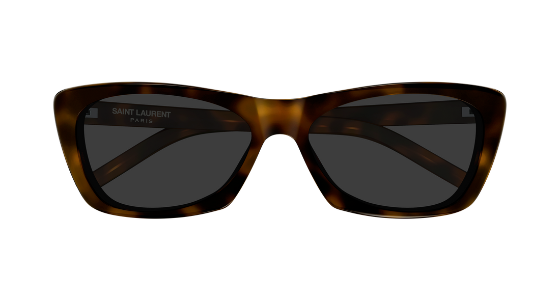 Occhiali da sole saint laurent sl 613 007 havana cat eye femenino taglia 58mm - Vista dettagliata