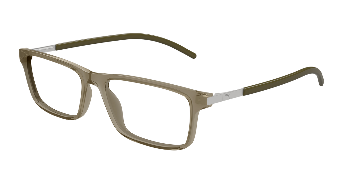Occhiali da vista puma pu0510o 004 verde rectangular / squared masculino taglia 56mm - Vista principale