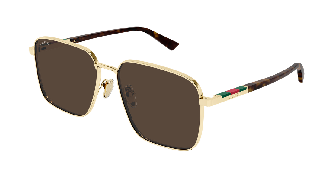 Occhiali da sole gucci gg1965sk 002 dorado rectangular / squared masculino taglia 60mm - Vista principale
