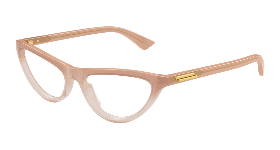 Occhiali da vista bottega veneta bv1416o 004 rosa cat eye femenino taglia 55mm - Vista principale