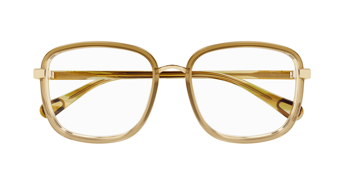 Prescription glasses chloé cc0025o 002 marron square infantil size 49mm - Detailed view