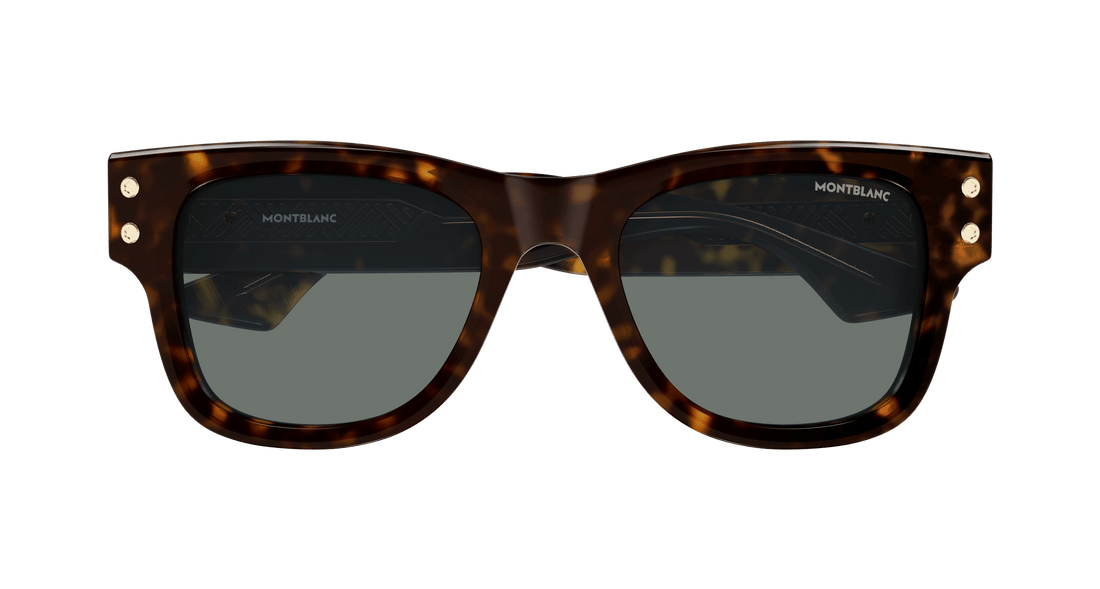 Occhiali da sole montblanc mb0381s 002 havana square masculino taglia 54mm - Vista dettagliata