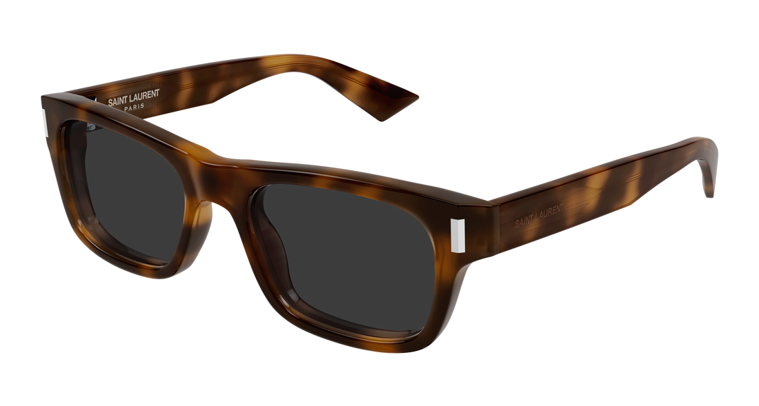 Occhiali da sole saint laurent sl 83 002 havana rectangular / squared unisex taglia 53mm - Vista principale