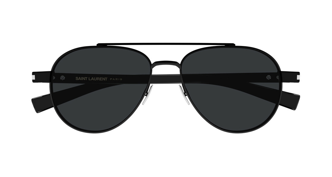 Occhiali da sole saint laurent sl 843 001 negro round/oval/panthos masculino taglia 54mm - Vista dettagliata