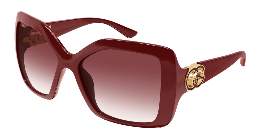 Gafas de sol gucci gg2015s 002 burdeos rectangular / squared femenino talla 59mm - Vista principal