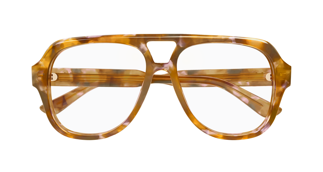 Prescription glasses chloé ch0339o 004 havana pilot/navigator femenino size 56mm - Detailed view