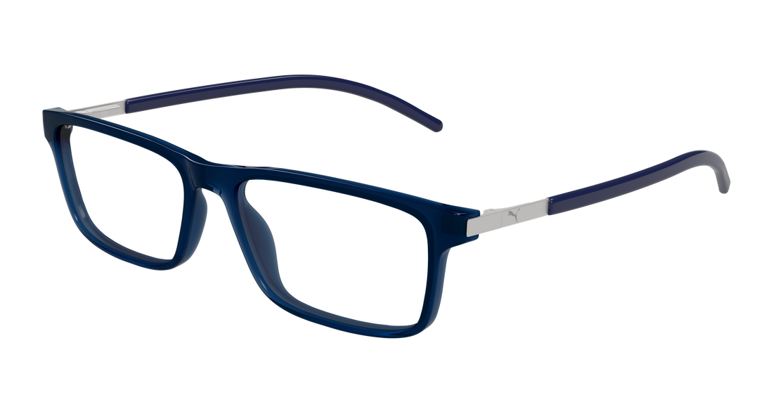 Occhiali da vista puma pu0510o 003 azul rectangular / squared masculino taglia 56mm - Vista principale