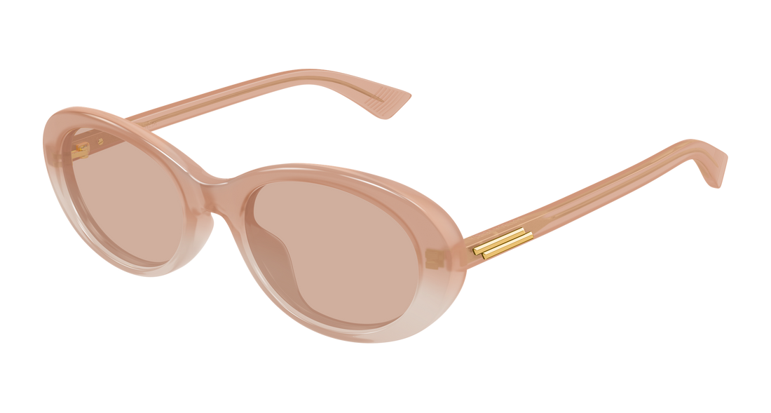 Occhiali da sole bottega veneta bv1415sk 004 rosa round/oval/panthos femenino taglia 54mm - Vista principale