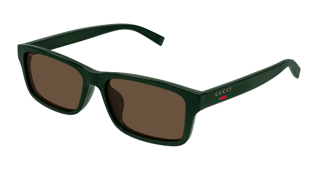 Occhiali da sole gucci gg1986sa 003 verde rectangular / squared masculino taglia 57mm - Vista principale