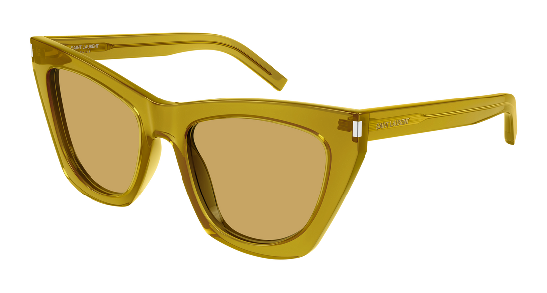 Okulary przeciwsłoneczne saint laurent sl 214 kate 037 verde cat eye femenino rozmiar 55mm - Widok główny