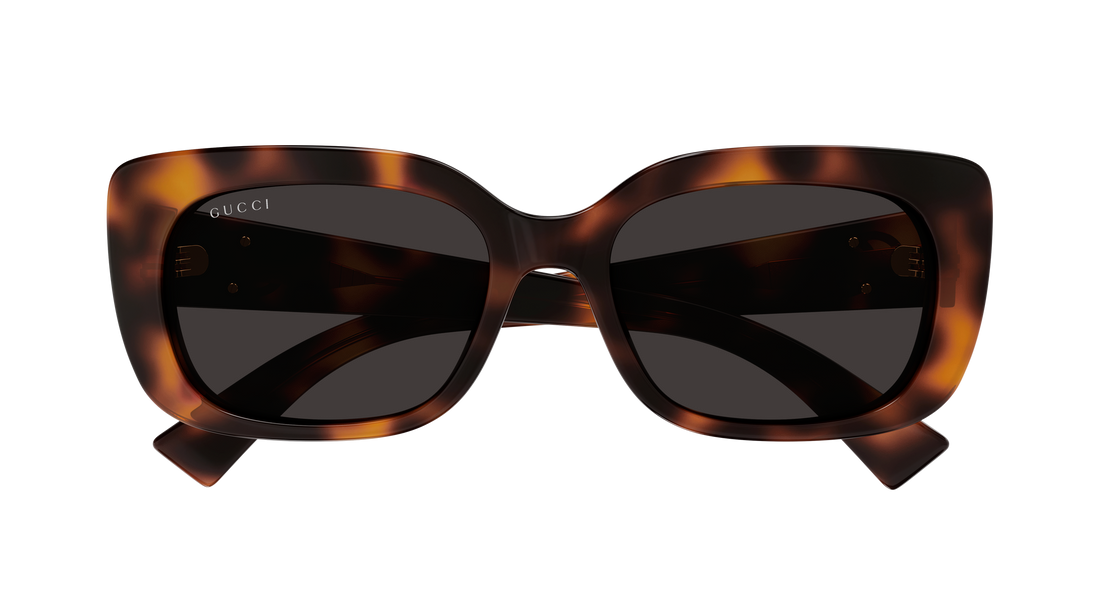 Occhiali da sole gucci gg1979sk 002 havana rectangular / squared femenino taglia 55mm - Vista dettagliata