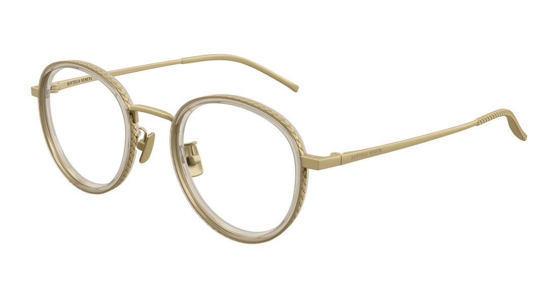 Dioptrijske naočale bottega veneta bv1428oa 003 bronce round/oval/panthos unisex veličina 50mm - Glavni prikaz