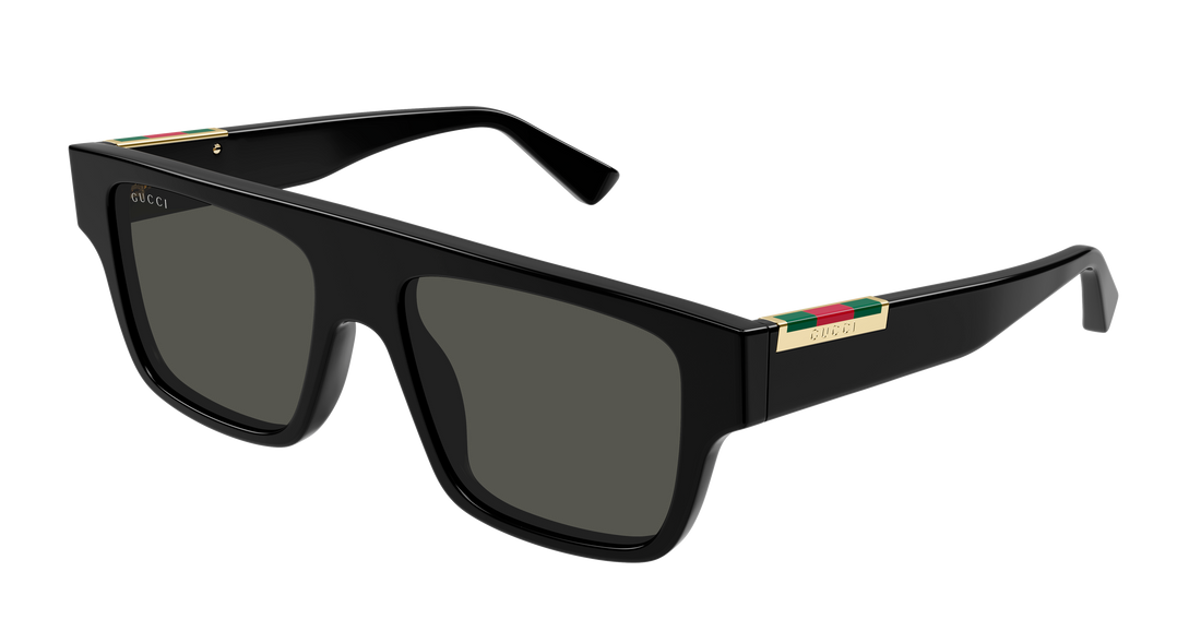 Occhiali da sole gucci gg1960s 002 negro rectangular / squared masculino taglia 53mm - Vista principale