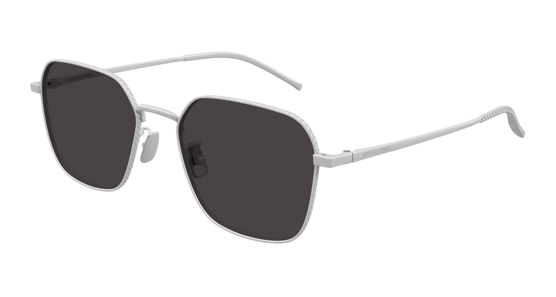 Occhiali da sole bottega veneta bv1422sa 002 plateado round/oval/panthos unisex taglia 55mm - Vista principale