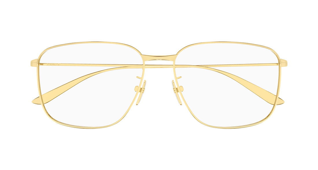 Gafas graduadas balenciaga bb0452o 003 dorado rectangular / squared masculino talla 59mm - Vista de detalle