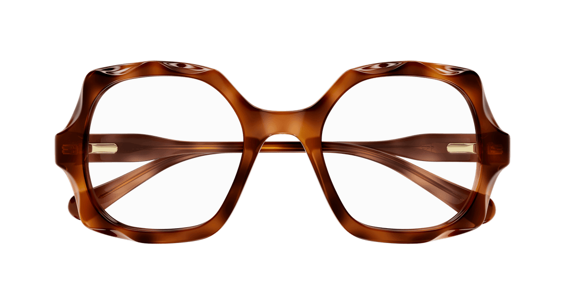 Prescription glasses chloé cc0026o 001 havana square infantil size 45mm - Detailed view