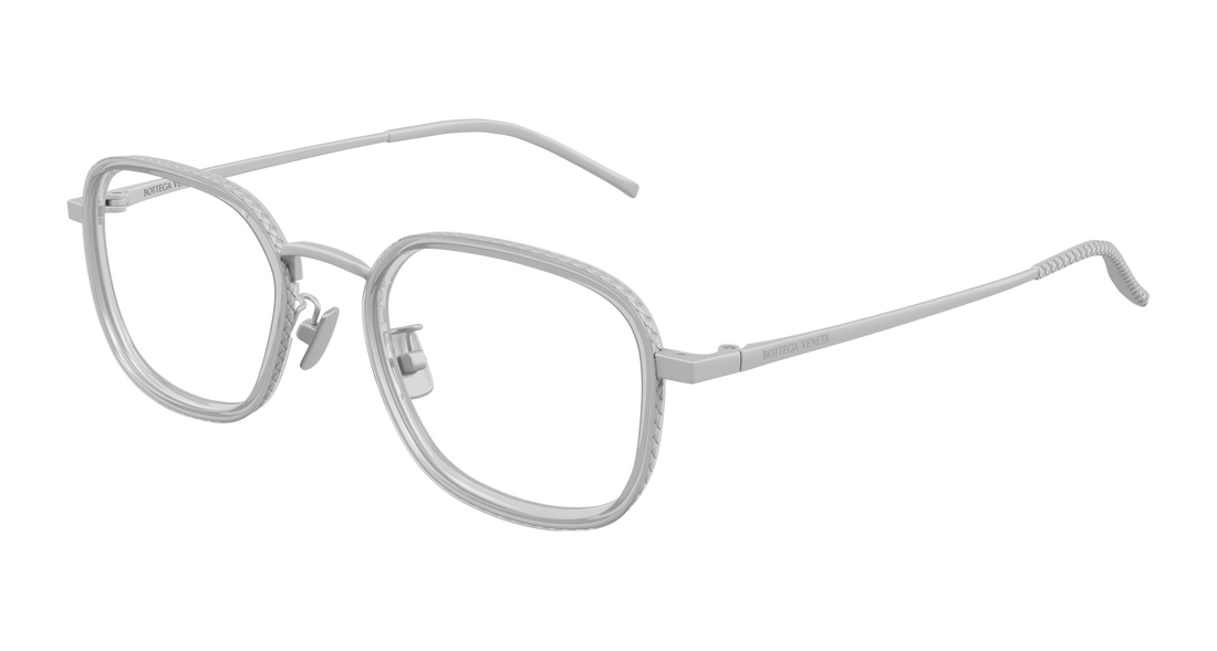Occhiali da vista bottega veneta bv1427oa 004 plateado rectangular / squared unisex taglia 52mm - Vista principale