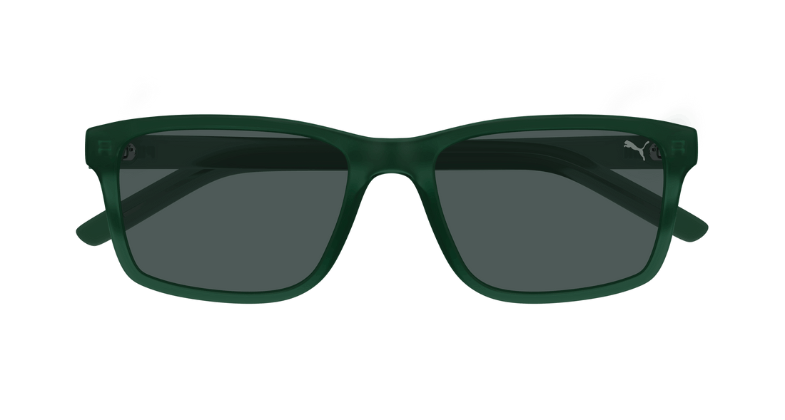 Occhiali da sole puma pu0493s 006 verde square masculino taglia 55mm - Vista dettagliata