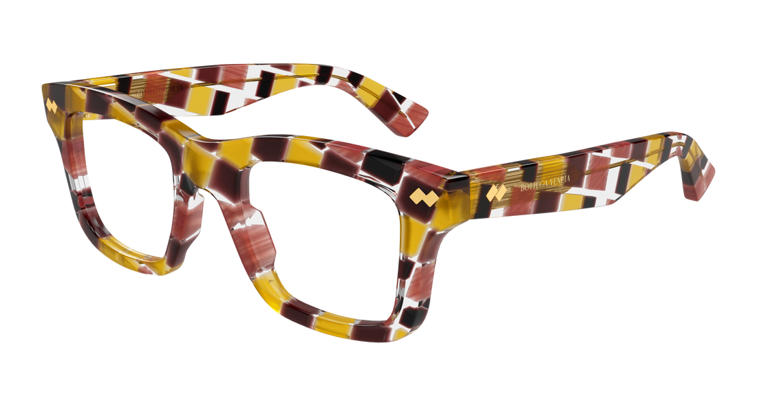 Occhiali da vista bottega veneta bv1353o 007 multicolor square femenino taglia 51mm - Vista principale