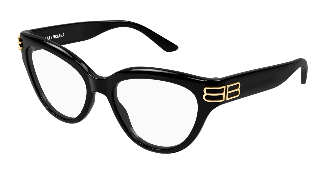 Occhiali da vista balenciaga bb0436o 001 negro cat eye femenino taglia 55mm - Vista principale