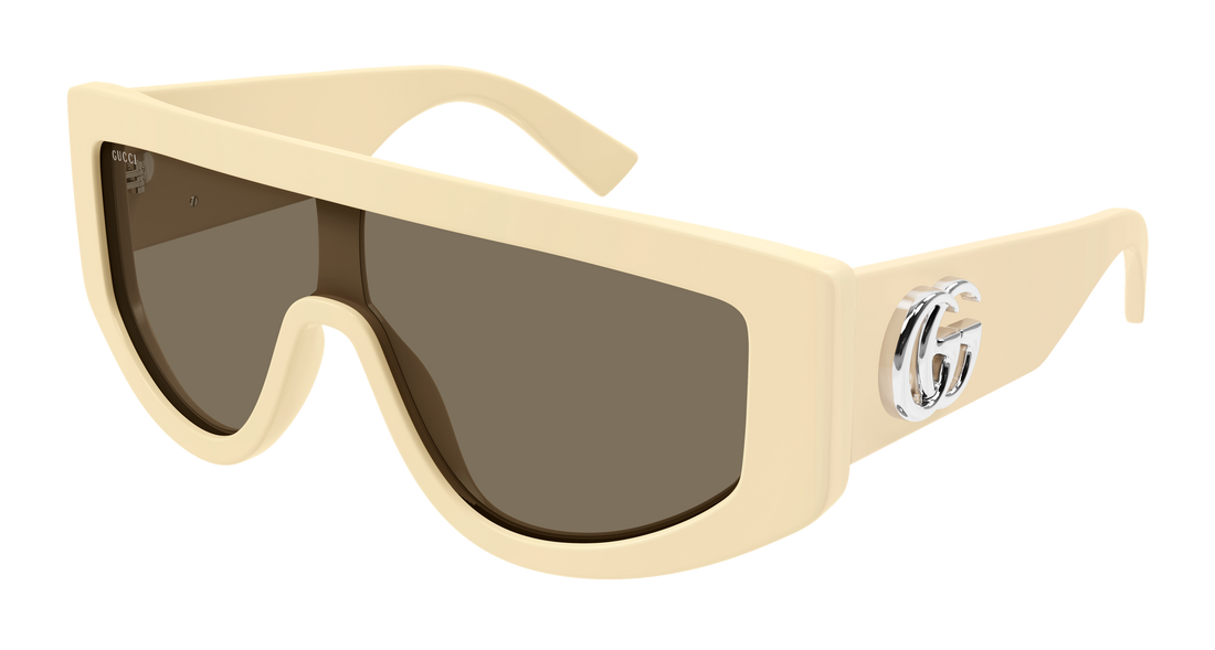 Occhiali da sole gucci gg1950s 004 beige mask femenino taglia 99mm - Vista principale