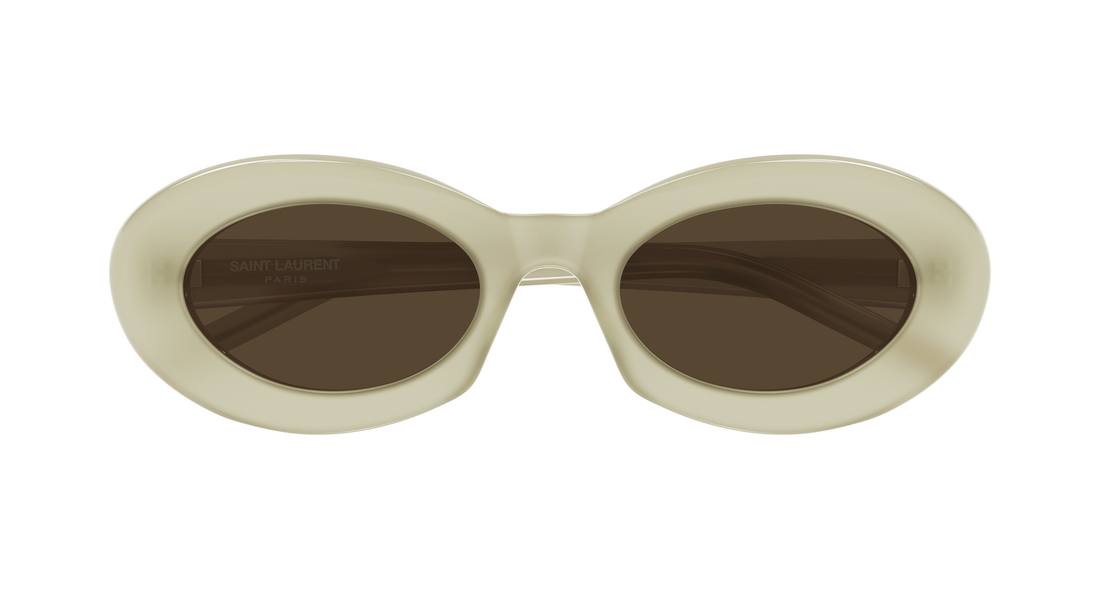 Occhiali da sole saint laurent sl 594 011 beige round/oval/panthos femenino taglia 52mm - Vista dettagliata
