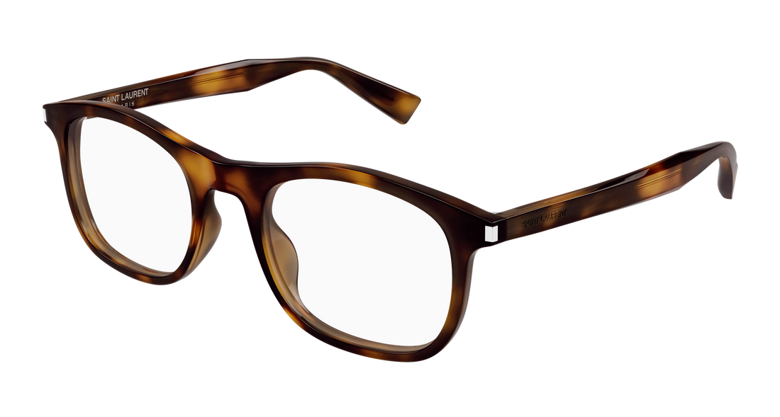 Prescription glasses saint laurent sl 811 003 havana square unisex size 52mm - Main view