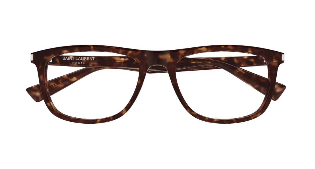 Prescription glasses saint laurent sl 812 002 havana square unisex size 56mm - Detailed view