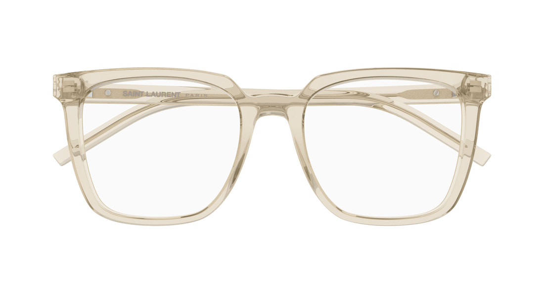 Lunettes de vue saint laurent sl m146 opt 004 beige square femenino taille 54mm - Vue détaillée