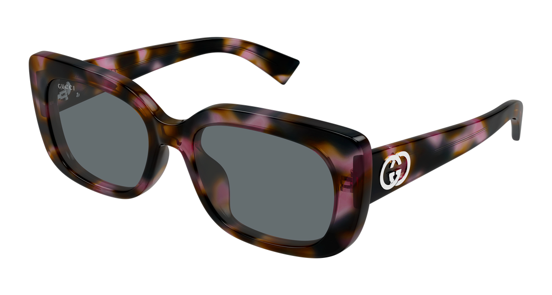 Occhiali da sole gucci gg1979sk 003 havana rectangular / squared femenino taglia 55mm - Vista principale