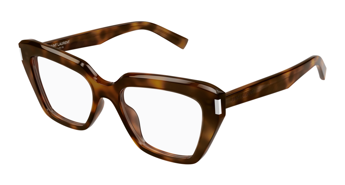Brillen saint laurent sl 829 003 havana cat eye femenino größe 54mm - Hauptansicht