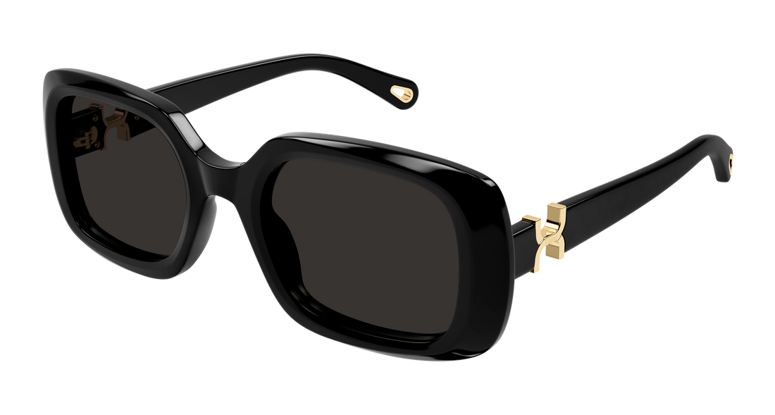 Gafas de sol chloé ch0333s 001 negro rectangular / squared femenino talla 53mm - Vista principal