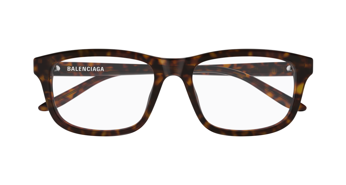 Occhiali da vista balenciaga bb0442oa 002 havana rectangular / squared unisex taglia 55mm - Vista dettagliata
